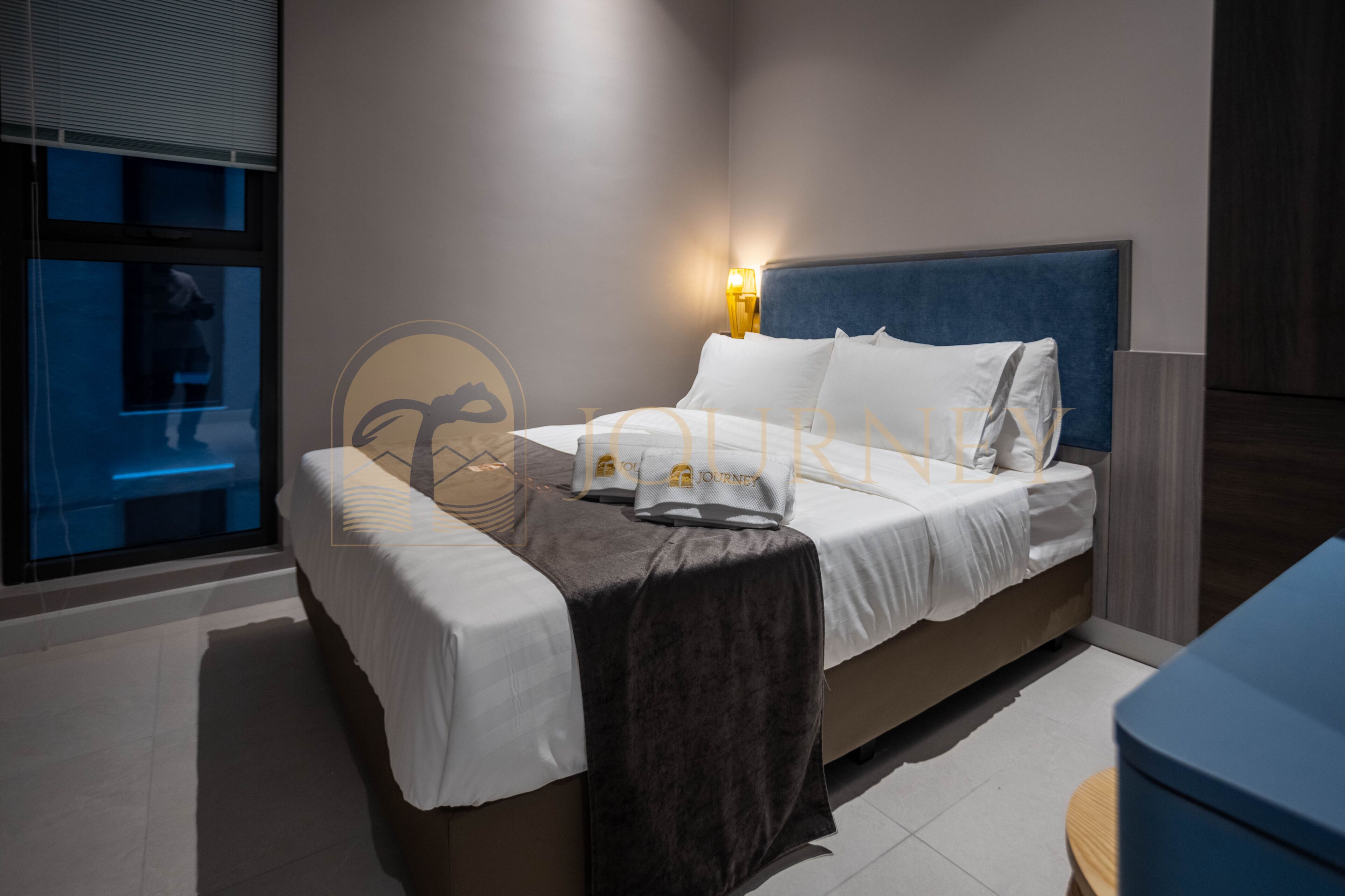 Blackout curtains, iron/ironing board, free WiFi, bed sheets