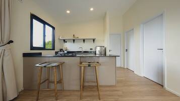 Family Suite, Valley View | Private kitchen | Coffee/tea maker, fridge, microwave, oven