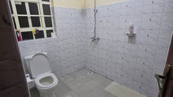 Towels, soap, toilet paper