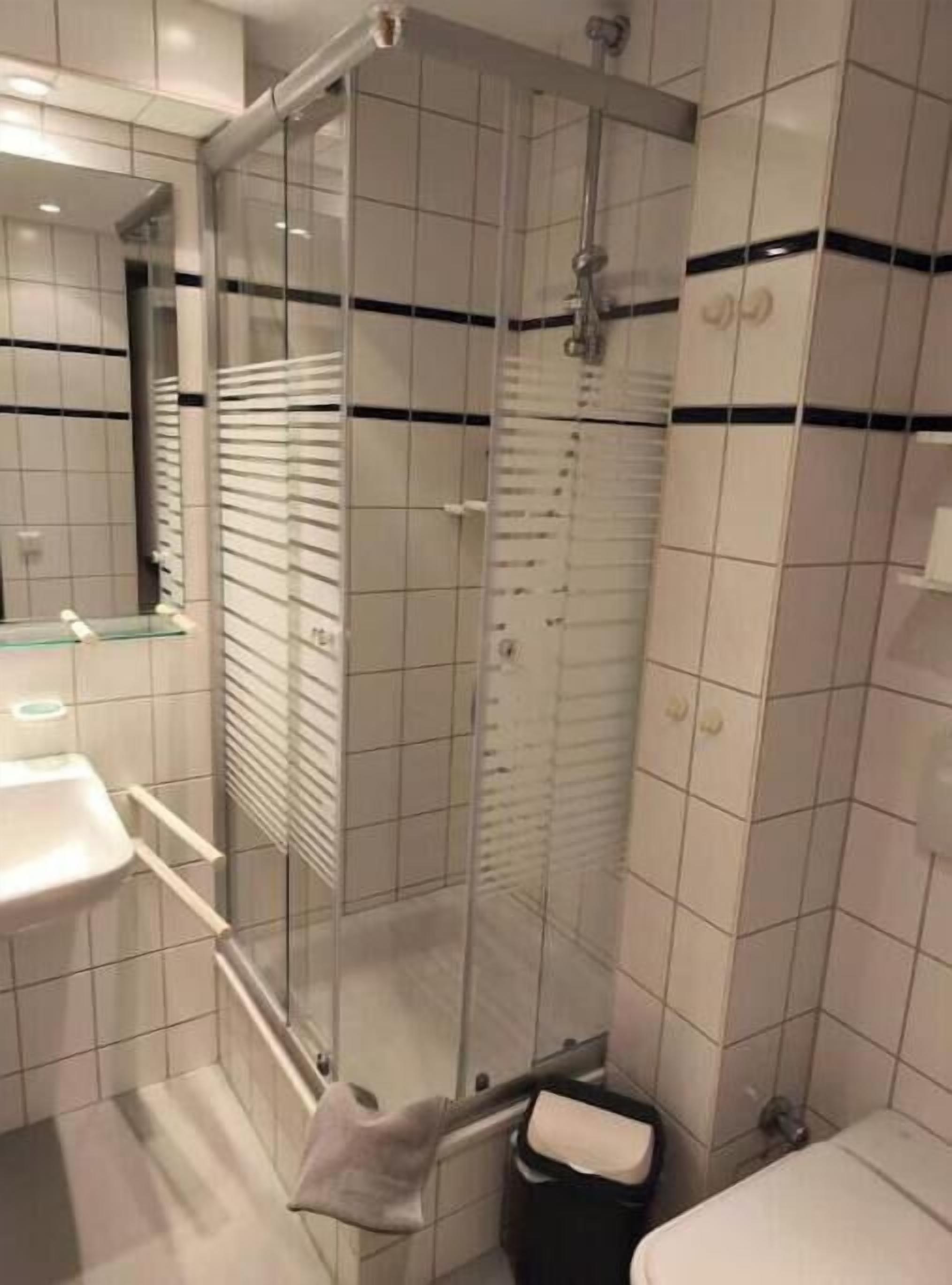 Shower, hair dryer