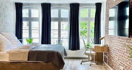 Schloss-Loft komfortables Studio im Altbau mit Schlossblick, Waschmaschine