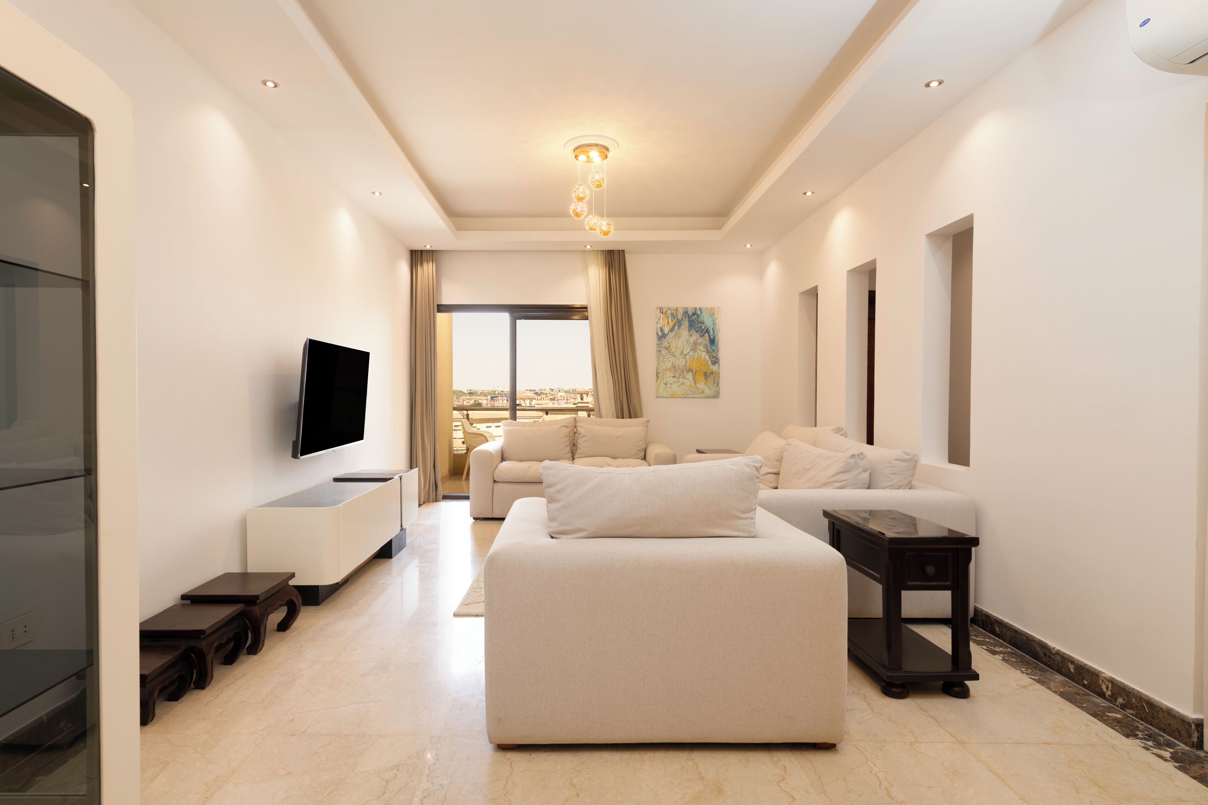 Apartment, Balcony, City View | Living area