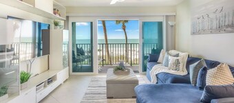 Beachfront water condo with shared pool