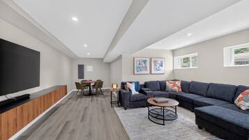 Smart TV, DVD player, books
