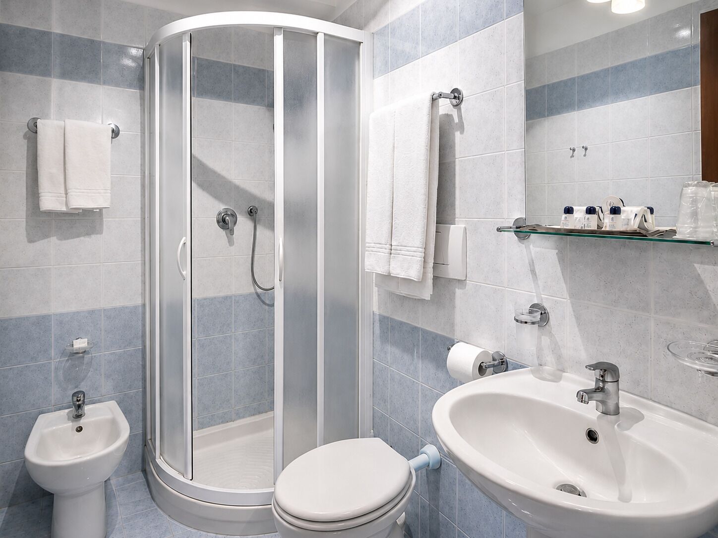 Shower, toilet paper