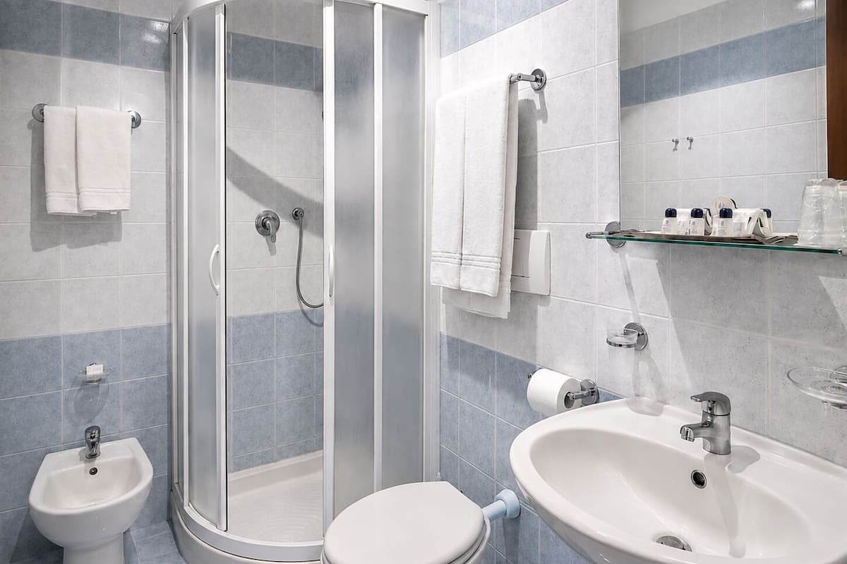 Shower, toilet paper
