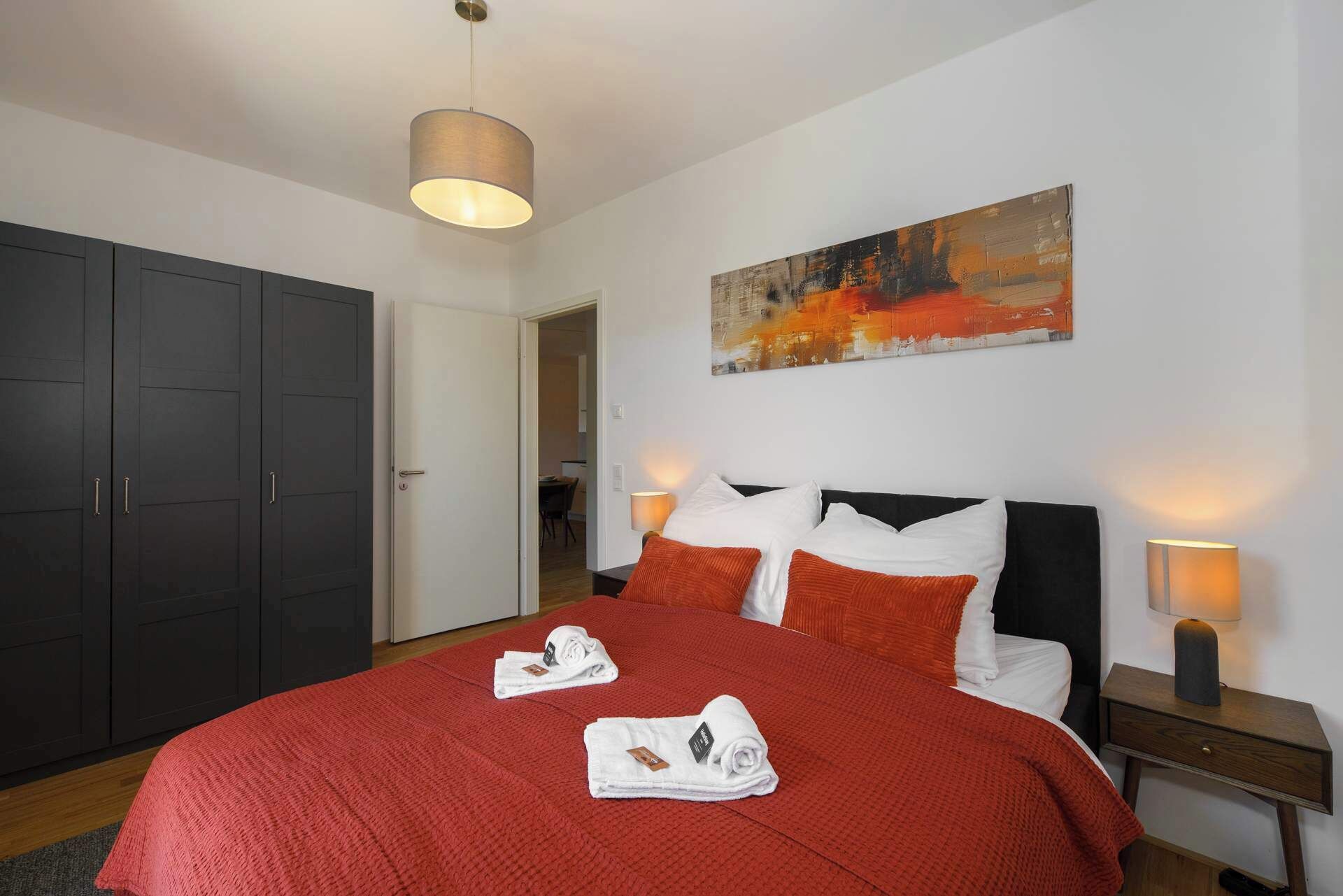 Desk, iron/ironing board, travel crib, free WiFi