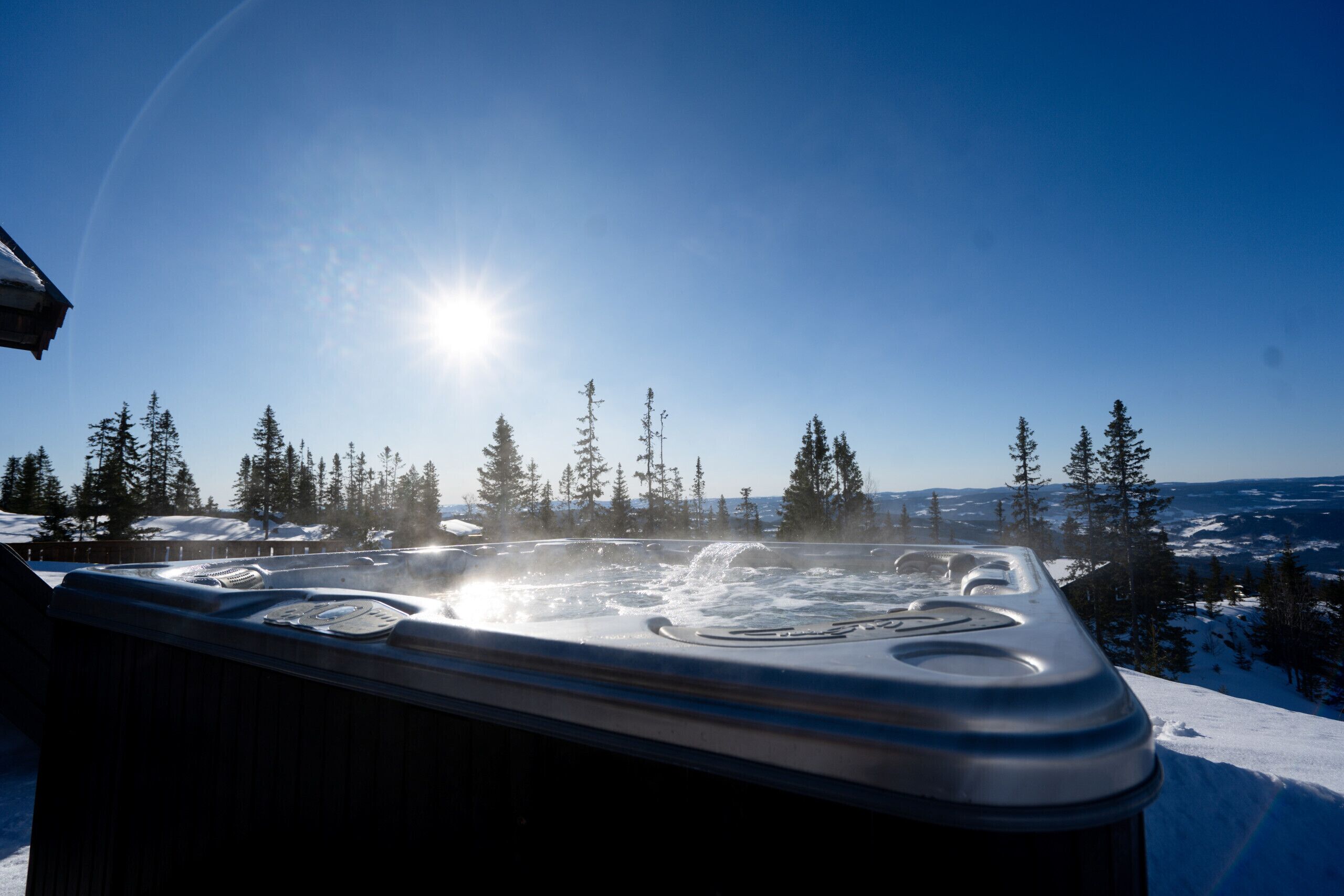 Utendørs boblebad