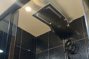 Dusche, Whirlpool, Haartrockner, Handtücher
