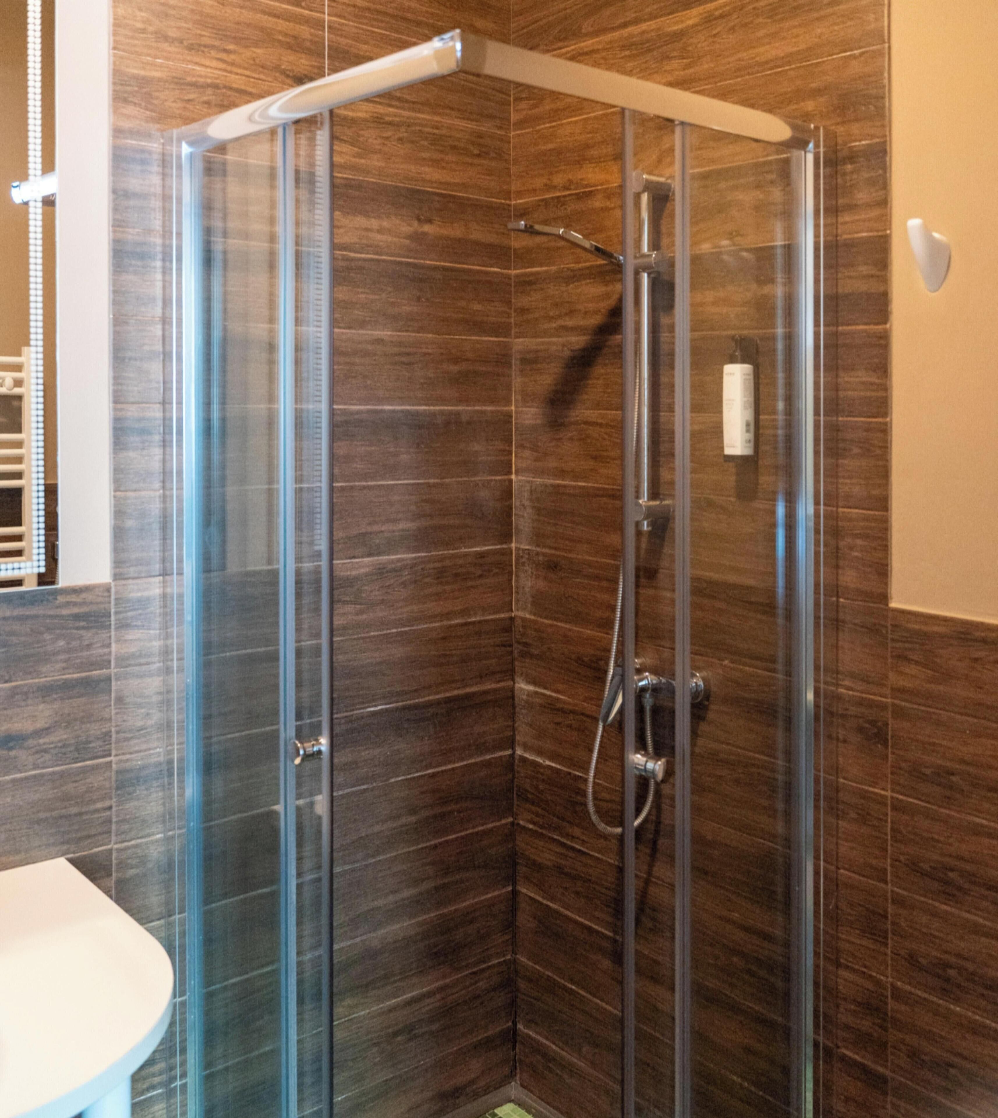 Camera tripla | Bagno | Doccia, asciugamani, carta igienica