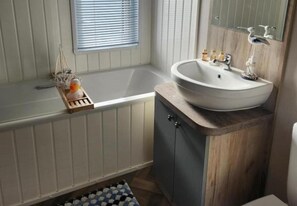 Ensemble douche/baignoire, baignoire relaxante profonde