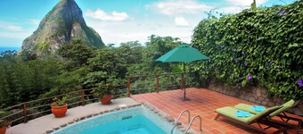 Private Pool Villa with Iconic Piton Views