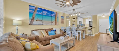 Condo, Multiple Beds, Pool View (Disney Getaway at Bella Piazza) | Living area