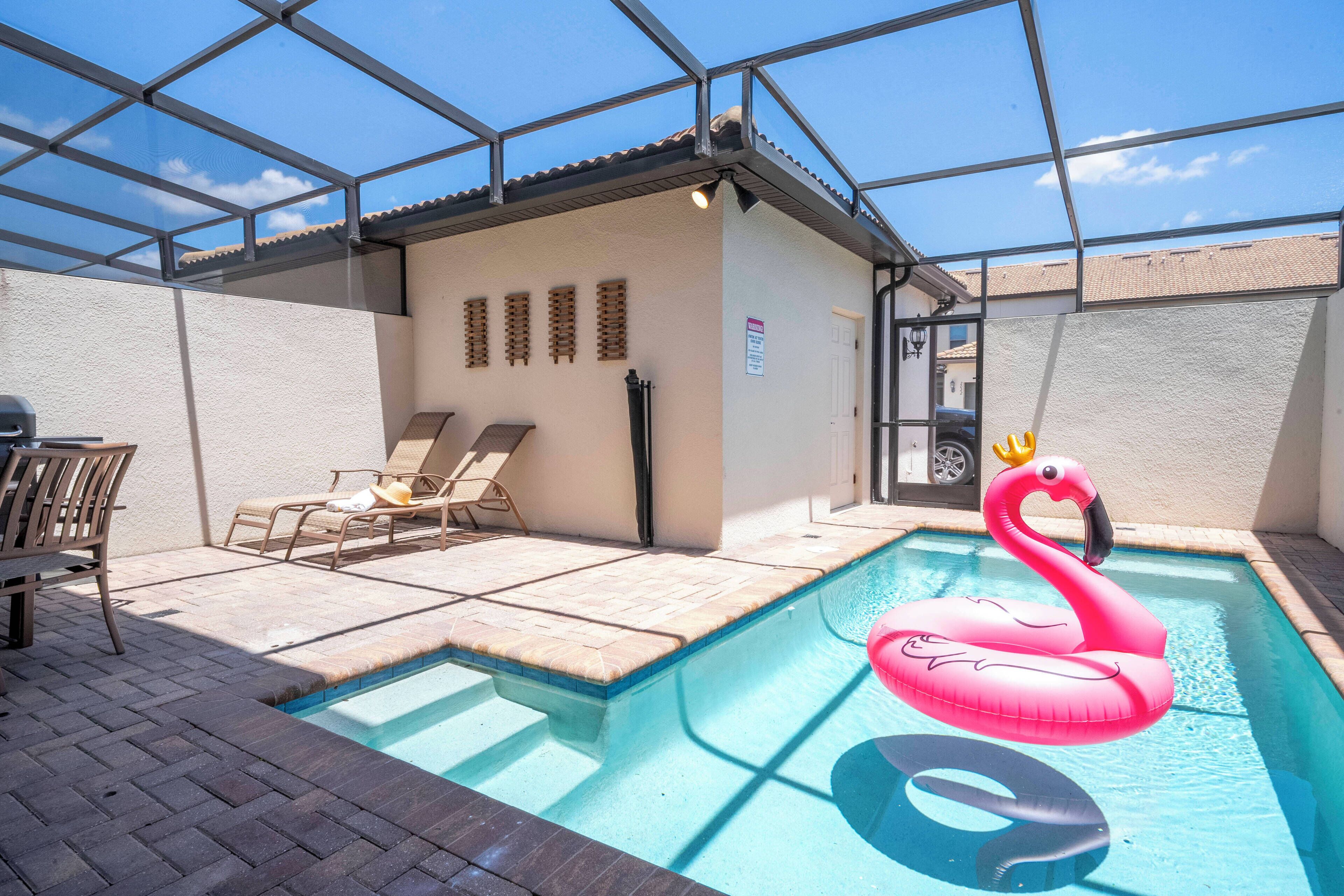 A heated pool