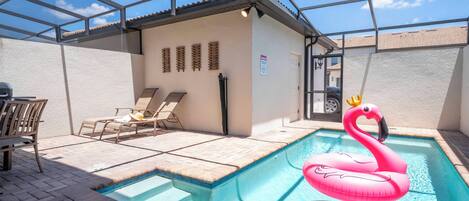 A heated pool