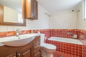 Douche, serviettes fournies