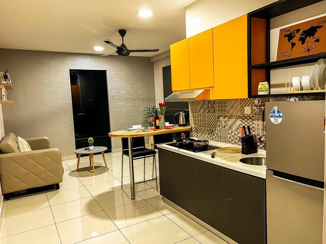 Standard-Apartment, 1 Schlafzimmer, Nichtraucher, Gartenblick | Eigene Küche | Kühlschrank, Mikrowelle, Wasserkocher, Kochgeschirr/Geschirr/Besteck