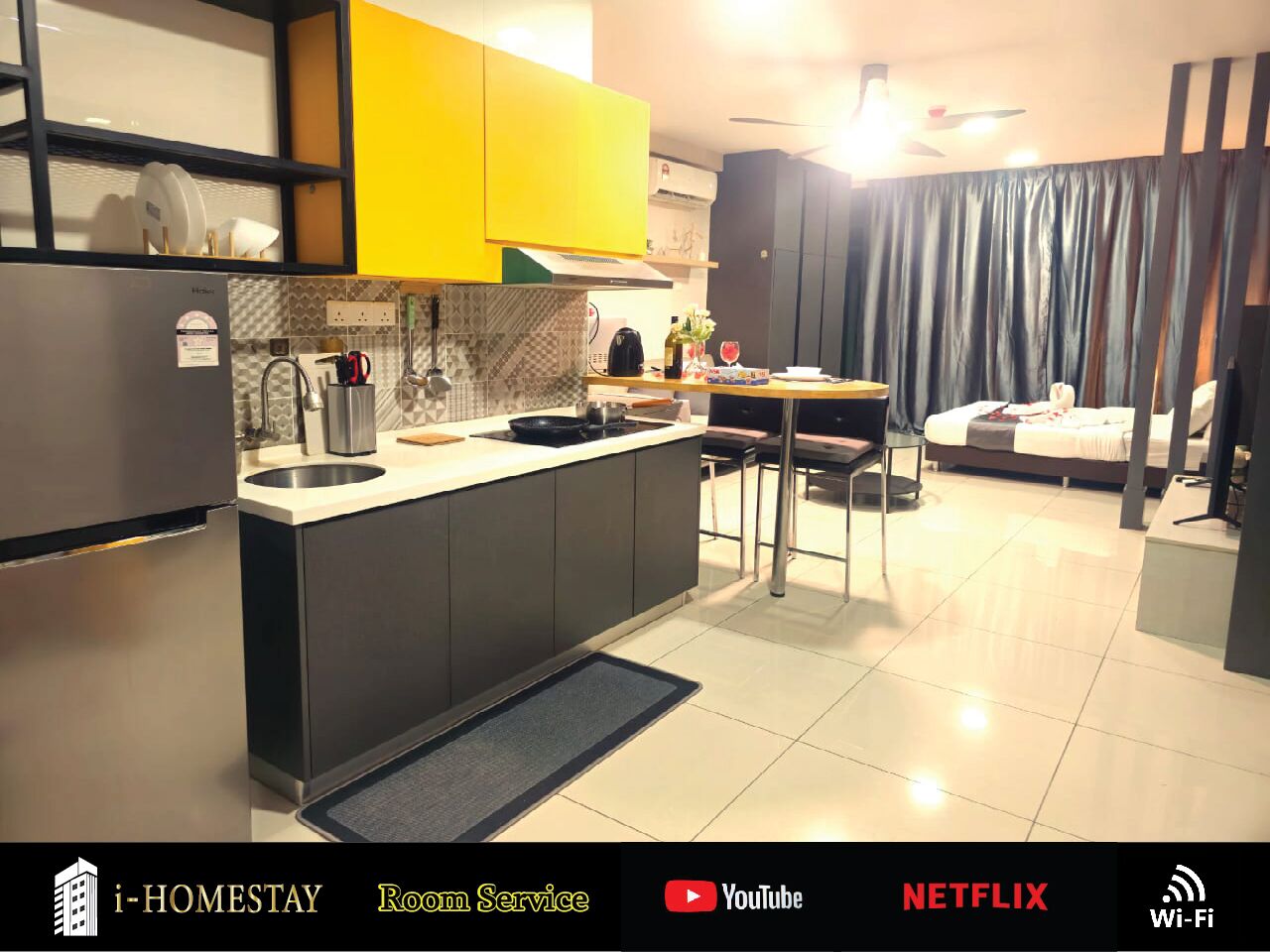 Kondo Mewah, balkon, pemandangan kebun | Seprai katun Mesir, seprai premium, dan setrika/meja setrika