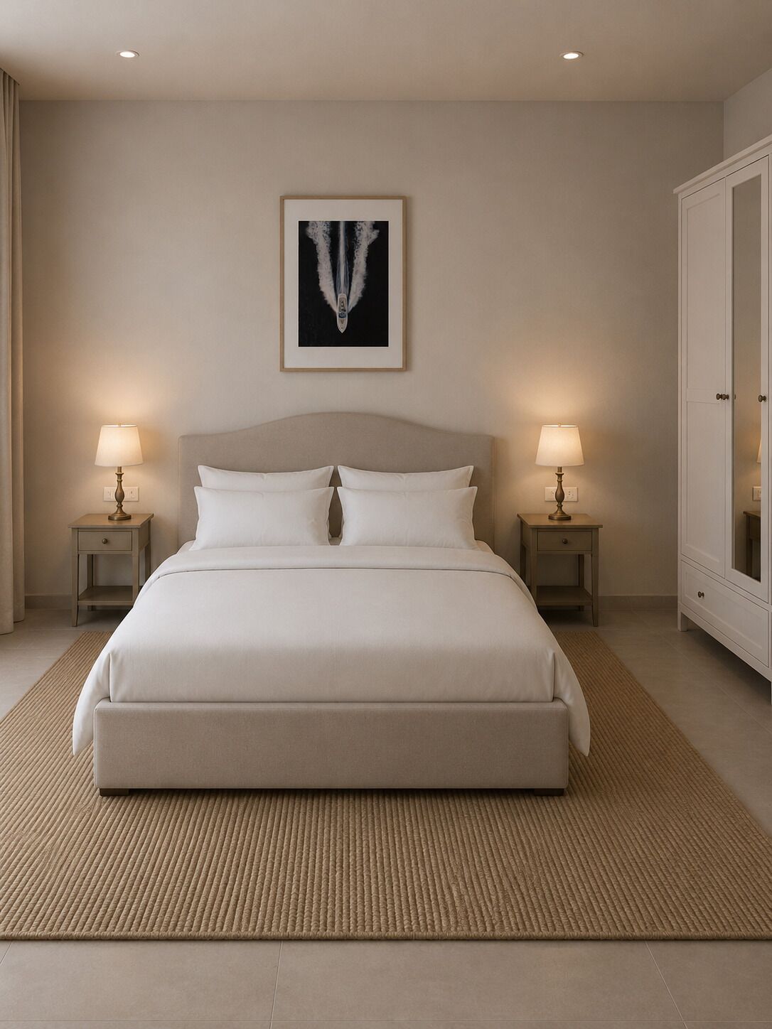 Classic Double Room, Partial Sea View | Desk, blackout curtains, iron/ironing board, WiFi