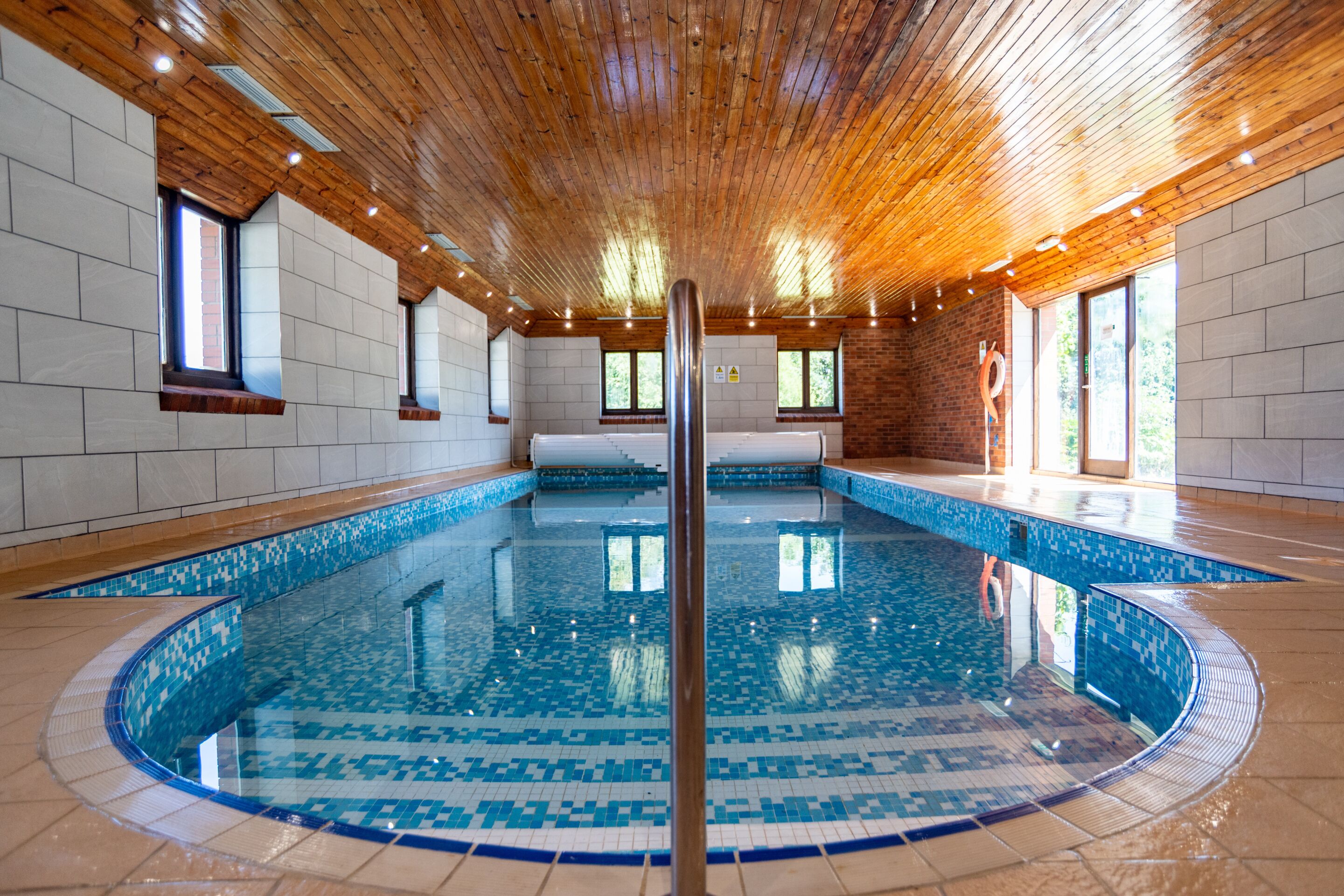 Heated indoor swimming pool at Old Mill Cottages - book a private-use session and enjoy exclusive access for your cottage during your reserved time, perfect for year-round North Devon stays.