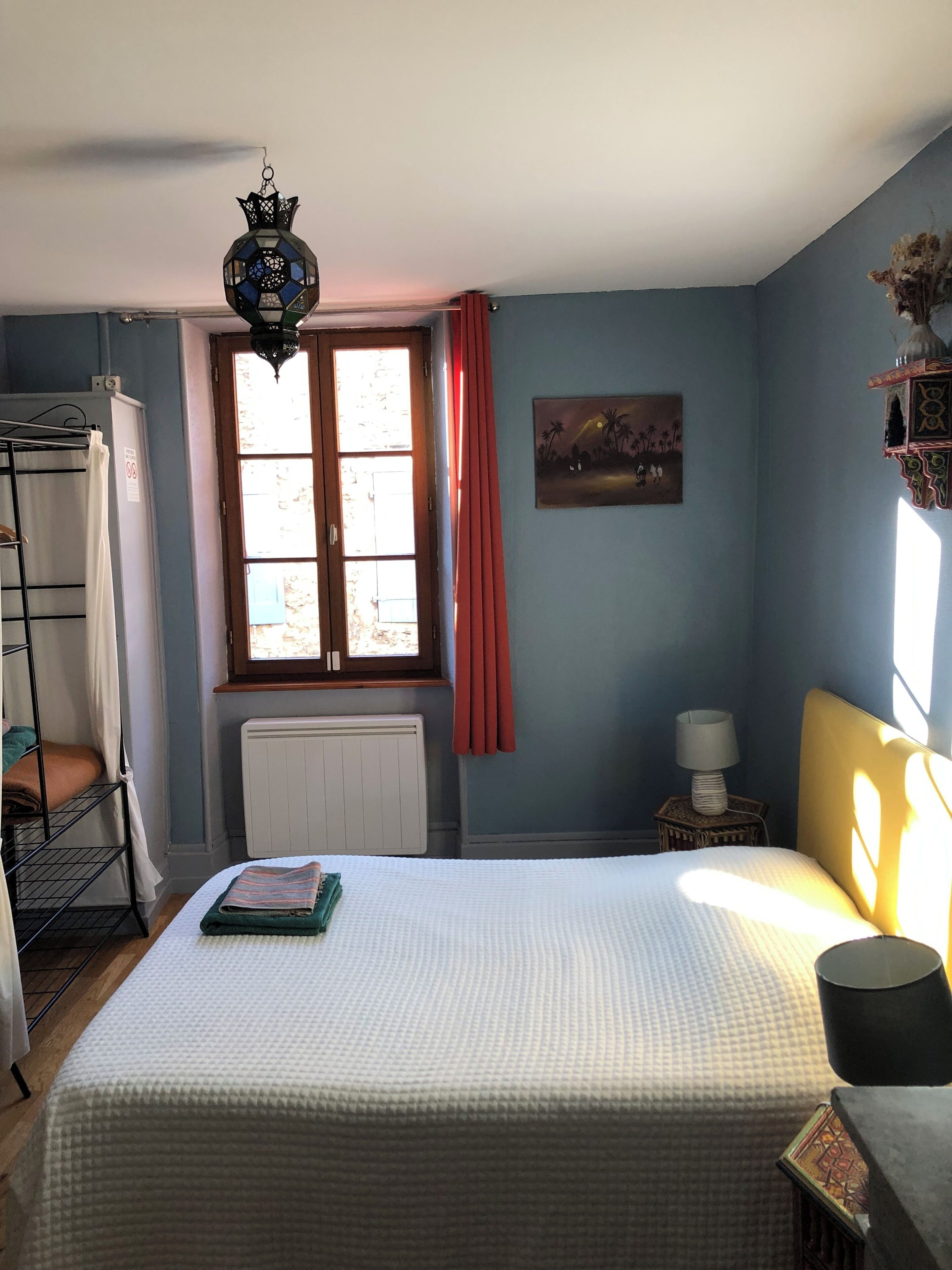 Blackout curtains, iron/ironing board, free WiFi