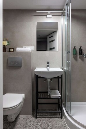 Shower, hair dryer, shampoo - L23 Boutique 17 | City Center (Kraków)