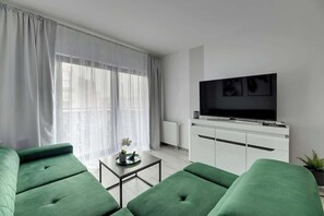 TV - Dwie Motławy 43 with Balcony | Riverside (Gdańsk)