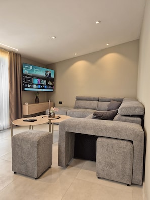 Comfort Apartment, Balcony, City View | Living area - Roma Apartments (Prizren)