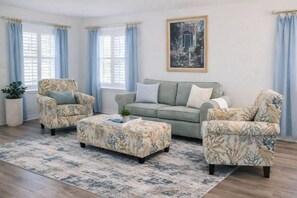 Ferienhaus, Mehrere Betten (Saltwater Haven) | Wohnbereich