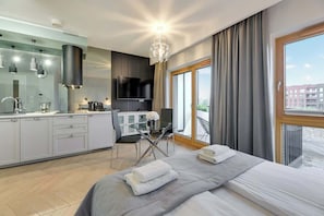 Iron/ironing board, travel cot, WiFi, bed sheets - Nadmotławie 85 | Riverside | Sauna & Gym (Gdańsk)
