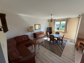 Comfort Apartment, Balcony | Living area - Lastadia 35B by Grand Apartments (Gdańsk)