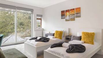 5 bedrooms, iron/ironing board, travel cot, WiFi