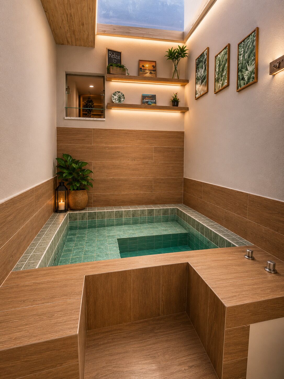 Private spa tub