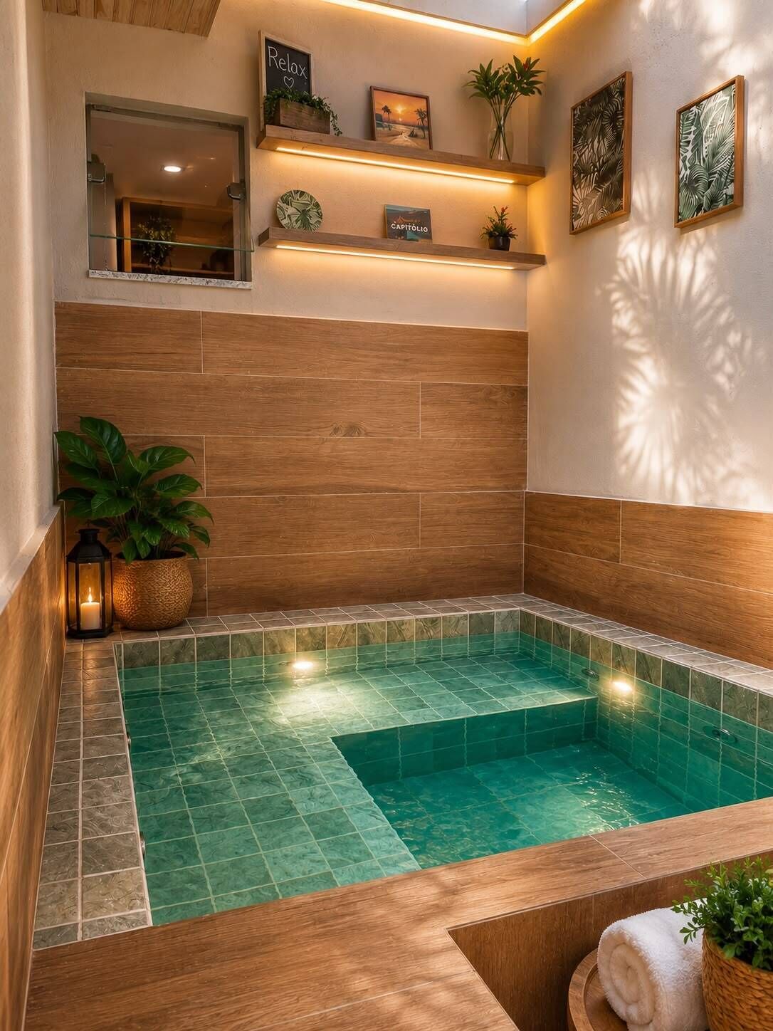 Private spa tub