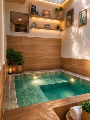 Private spa tub