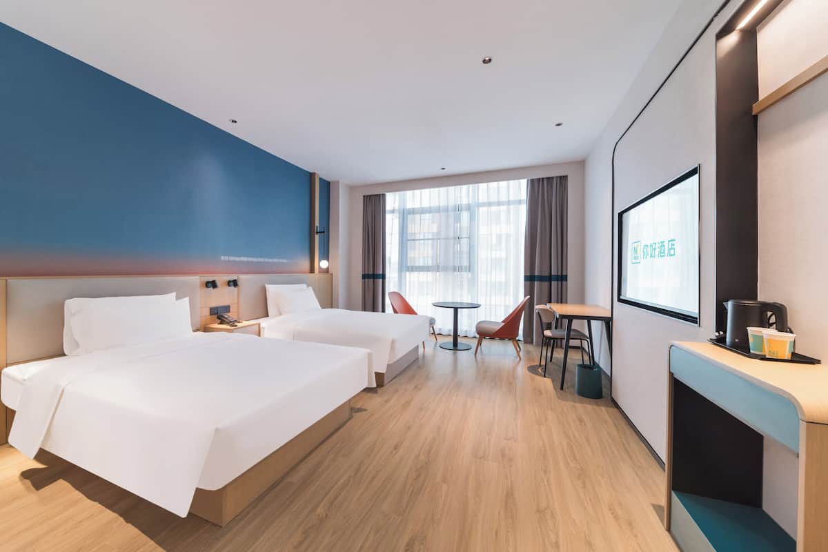 Kamar Twin Superior, pemandangan kota | Meja kerja, ruang kerja ramah laptop, dan Wi-Fi gratis