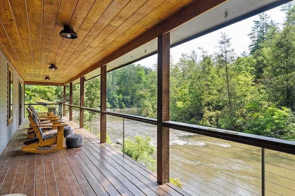 Terrace/patio - Aska Base Camp Cabin (Blue Ridge)