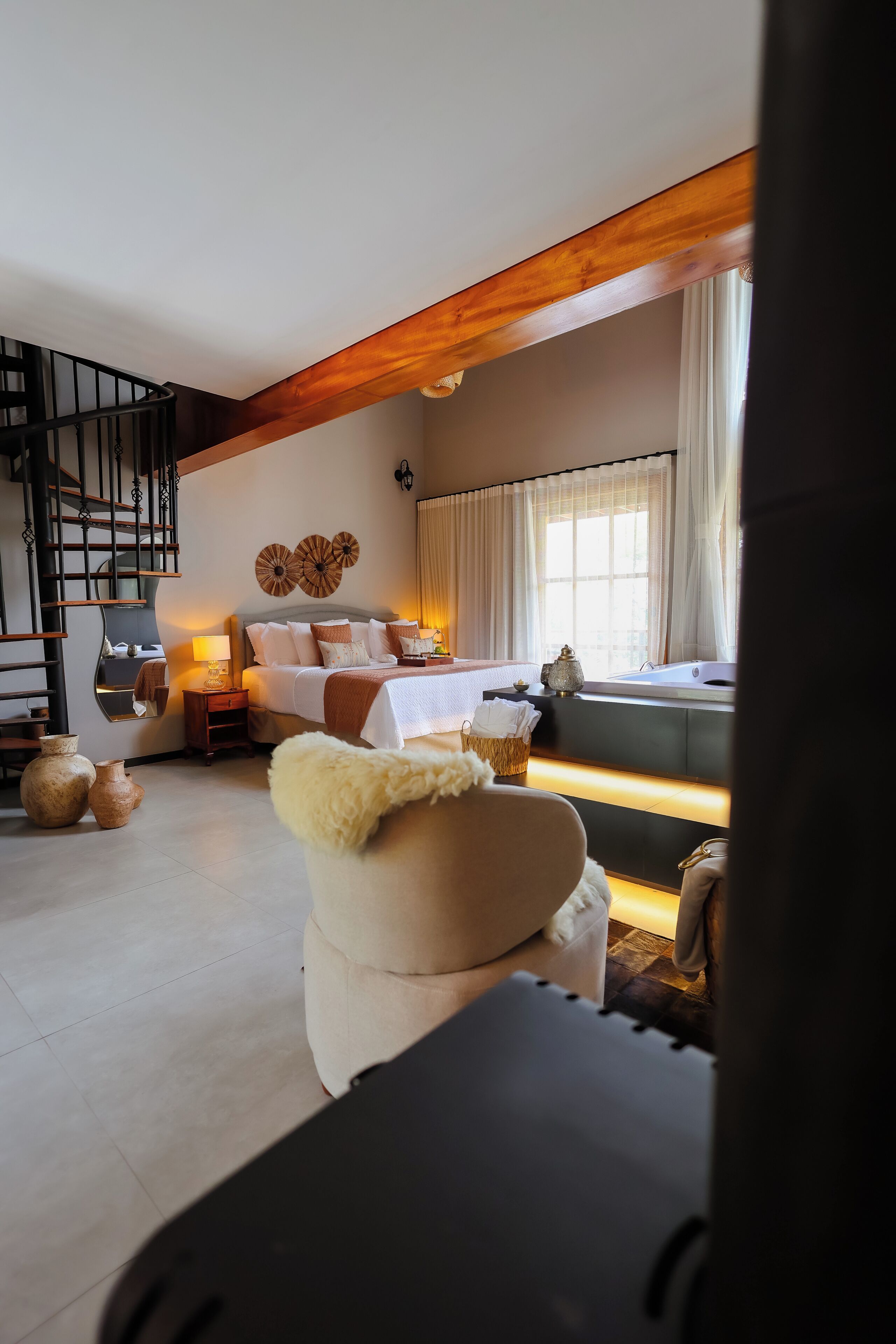 Luxury Chalet, Lanai, Garden View | Blackout drapes, iron/ironing board, free WiFi
