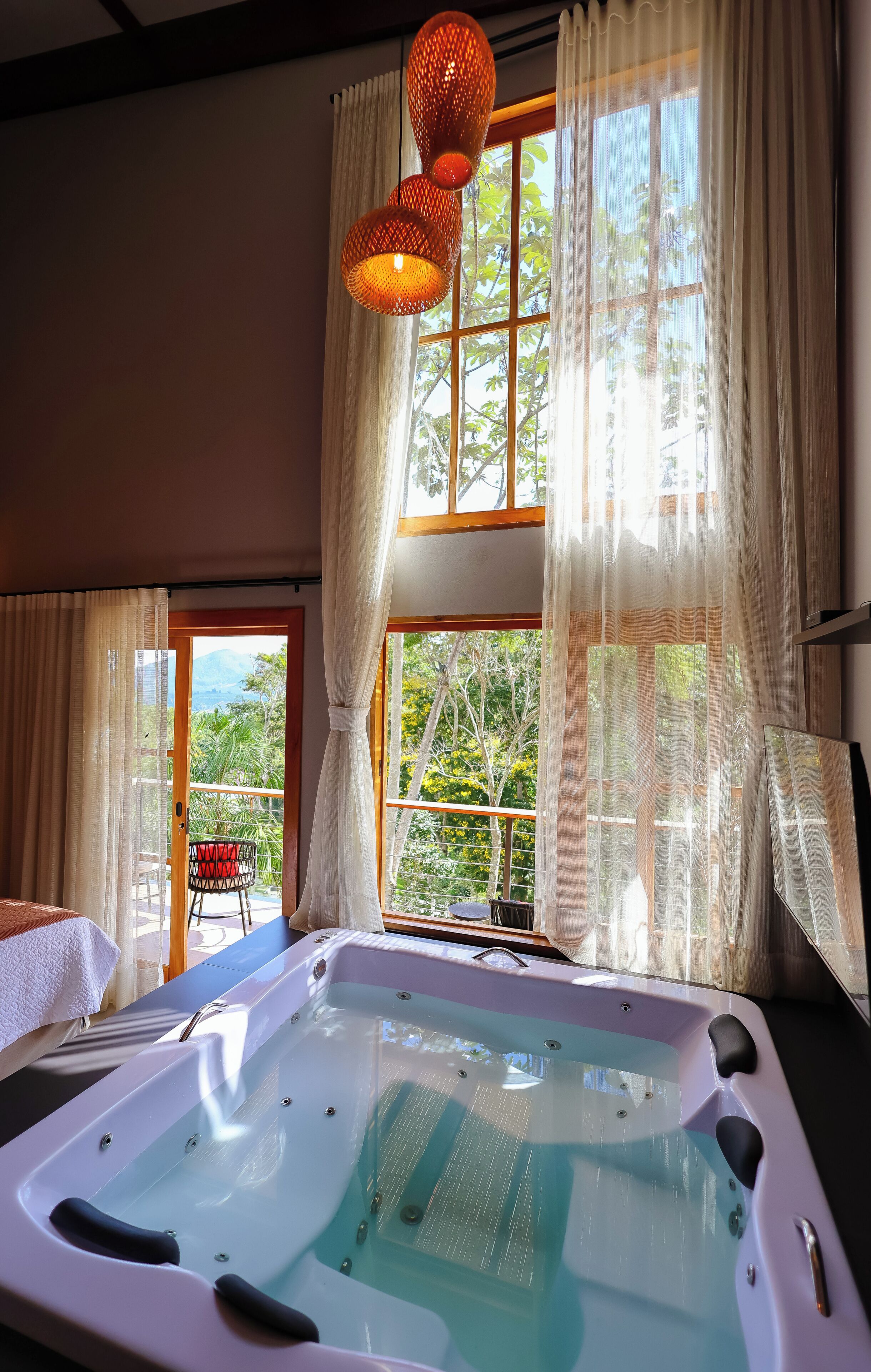 Luxury-Chalet, Veranda, Gartenblick | Innenbereich