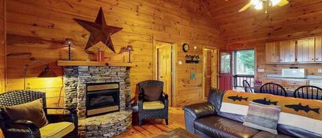 TV, fireplace, stereo, offices