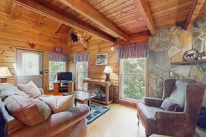 TV, fireplace, DVD player, stereo - Talona Cabin Blue Ridge (Blue Ridge)