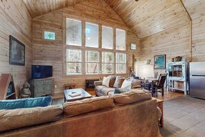 Fernseher, Kamin, DVD-Player, Arbeitsbereiche