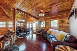TV, fireplace, offices - Ellijay Family River Retreat (Ellijay)