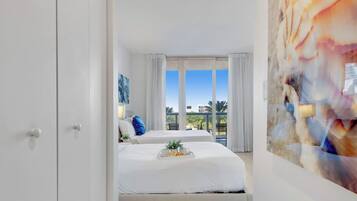 Desk, iron/ironing board, travel crib, WiFi