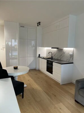 Private kitchen - Apartament Szmaragdowy in Wrocław (Wrocław)