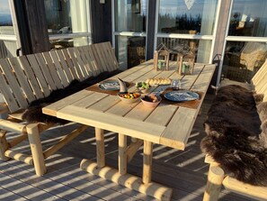 Outdoor dining - TexasToppen, cabin in Hafjell with sauna (Øyer)