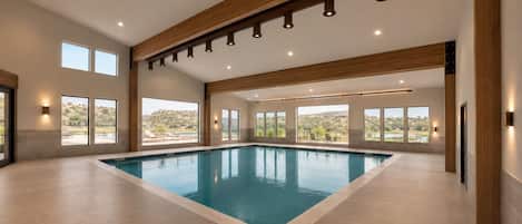 Una piscina techada