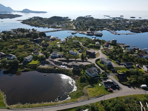 Aerial view - Skottinden view, Lofoten (Ballstad)