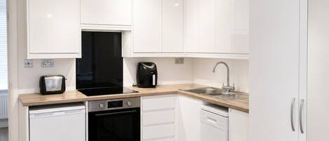 Microwave, oven, dishwasher, electric kettle