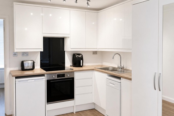 Microwave, oven, dishwasher, electric kettle